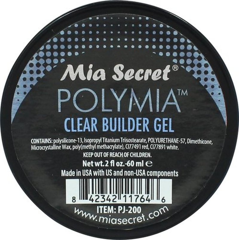 Mia Secret - 2oz POLYMIA Nail Gel Builder - Nails Extension Gel UV Led - Builder gel for Beginners & Professionals
