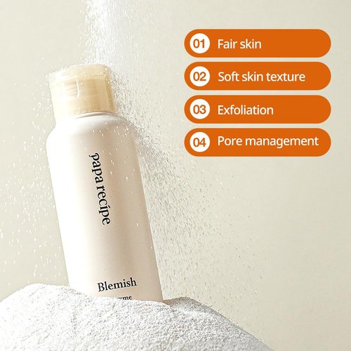 Papa Recipe Blemish Enzyme Cleansing Powder (1.7oz/50g) – Papain & Rice Powder-to-Foam Face Wash, Skin Radiance & Sebum Care, Gentle Exfoliation, Smoother Texture & Clearer Pores, Korean Skin Care