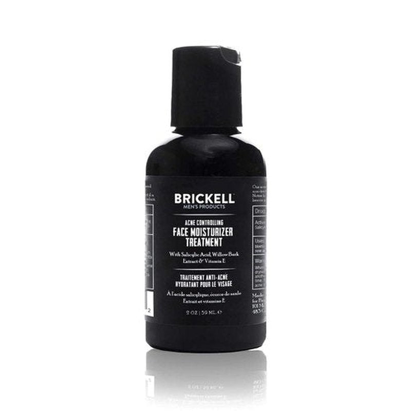Brickell Men's Acne Controlling Face Moisturizer - Natural Treatment with 2% Salicylic Acid, 2 Oz