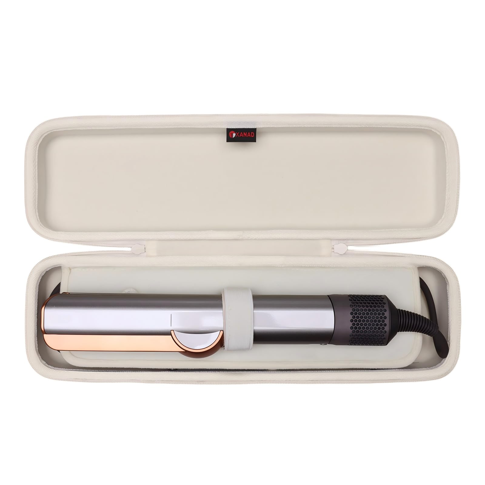 XANAD Hard Case Compatible with Dyson Airstrait/Corrale Styler Straightener - Hair Straightening Irons Case,Cream
