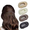 B.PHNE Flat Hair Claw Clips for Women,Matte Medium Hair Clips for Thick & Thin Hair- Comfortable Everyday Use for Office, Yoga, Party & Casual Styling (4PCS A)