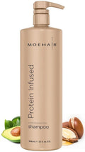 MOEHAIR Protein Infused Shampoo - Anti-Frizz & Moisturizing Formula for All Hair Types | 32 Fl Oz