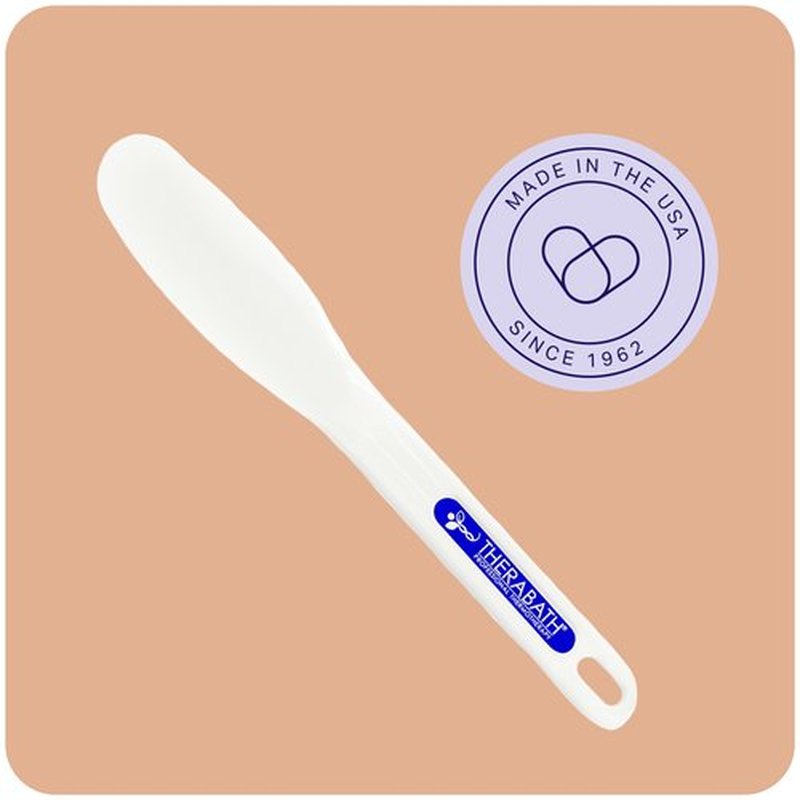 Therabath Cleaning Spatula - Plastic Paraffin Bath Tool - Flexible - White Vinyl - Easy to Use - for Paraffin Wax Removal Cleaning - Made in The USA