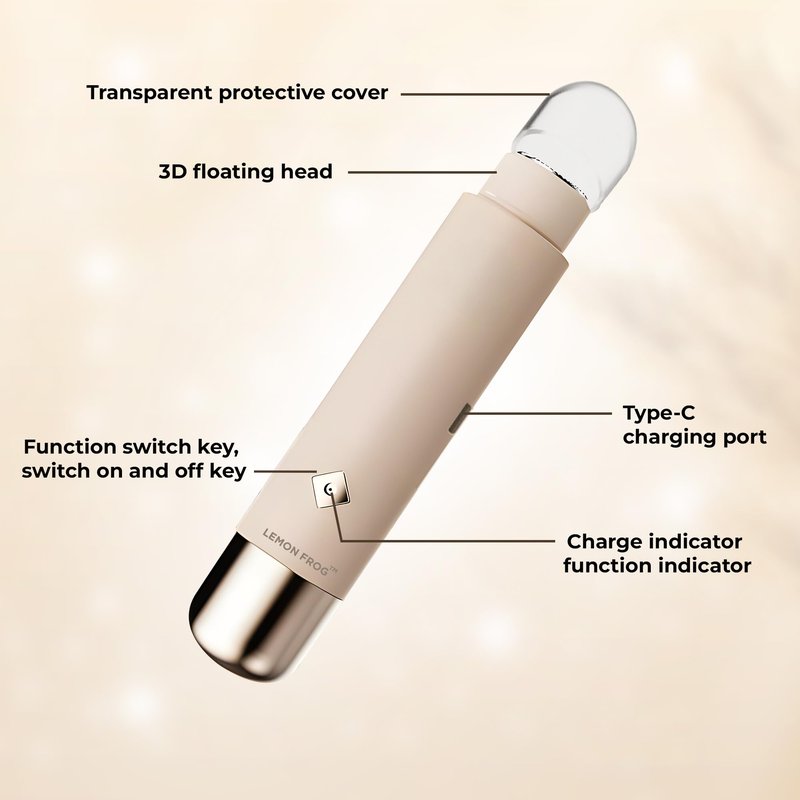 2 in 1 Rechargeable Electric Hair Trimmer for Women – Portable Bikini & Facial Shaver with 3D Floating Blade, Type-C Port with LED, IPX6 Waterproof, 5400 RPM Dual Head Shaver- Travel & Daily Use