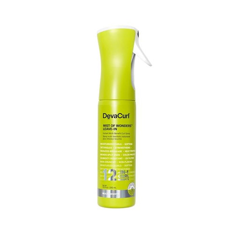DevaCurl Mist Of Wonders Leave-In Curl Spray - 12-in-1 Multi-Benefit Formula | Continuous Mist Application