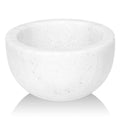 Linkidea Marble Shaving Bowl, Natural Stone Lather Cup with Textured Interior for Rich Foam, Heat Retaining Shave Mug for Wet Shaving Gift for Men (White)