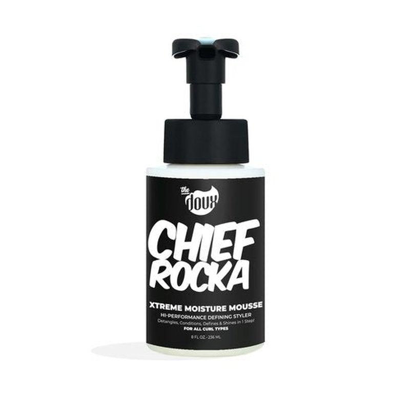 Chief Rocka Xtreme Moisture Mousse for Curly Hair – Curl Defining Hair Mousse for Women with Lasting Hold, Frizz Control & Shine – Styling Foam for Wavy Hair, Coily Hair & Natural Hair Products, 8oz
