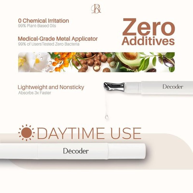 Decoder Moisturizing Lip Oil for Women - Natural Nourishing Formula with Squalane & Sea Buckthorn | Long-Lasting Moisture & Glossy Finish (1)
