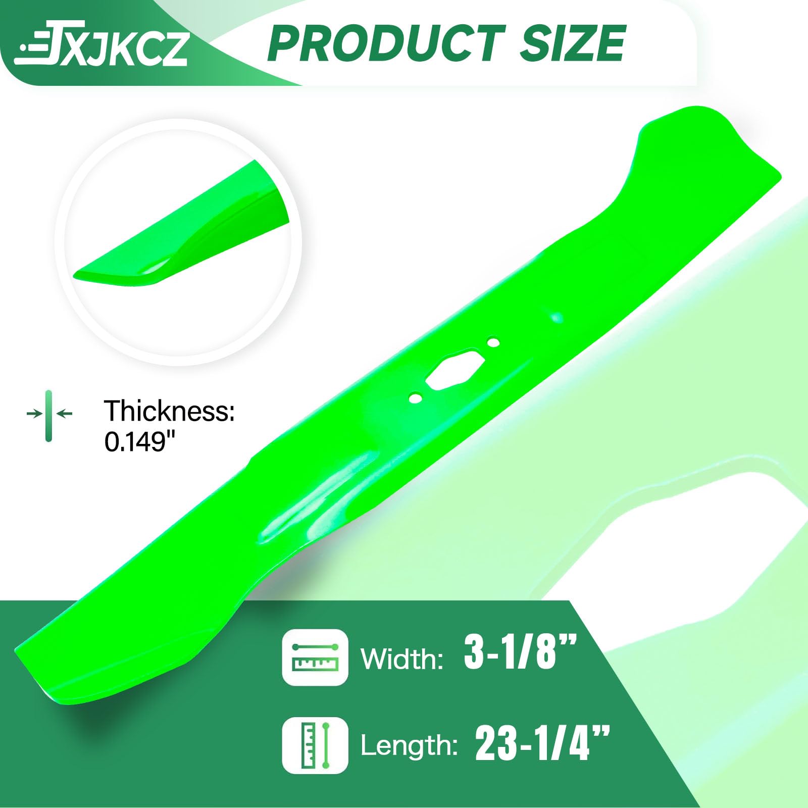 JXJKCZ 46" Lawn Mower Deck Blades Fits for Cub Cadet XT1-LT46 XT2-LX46 Craftsman Z5400 Z5450 T2400 T3000 Replaces OEM 742-05510 742-05573 742P05510 (High-Lift) 2 Pack