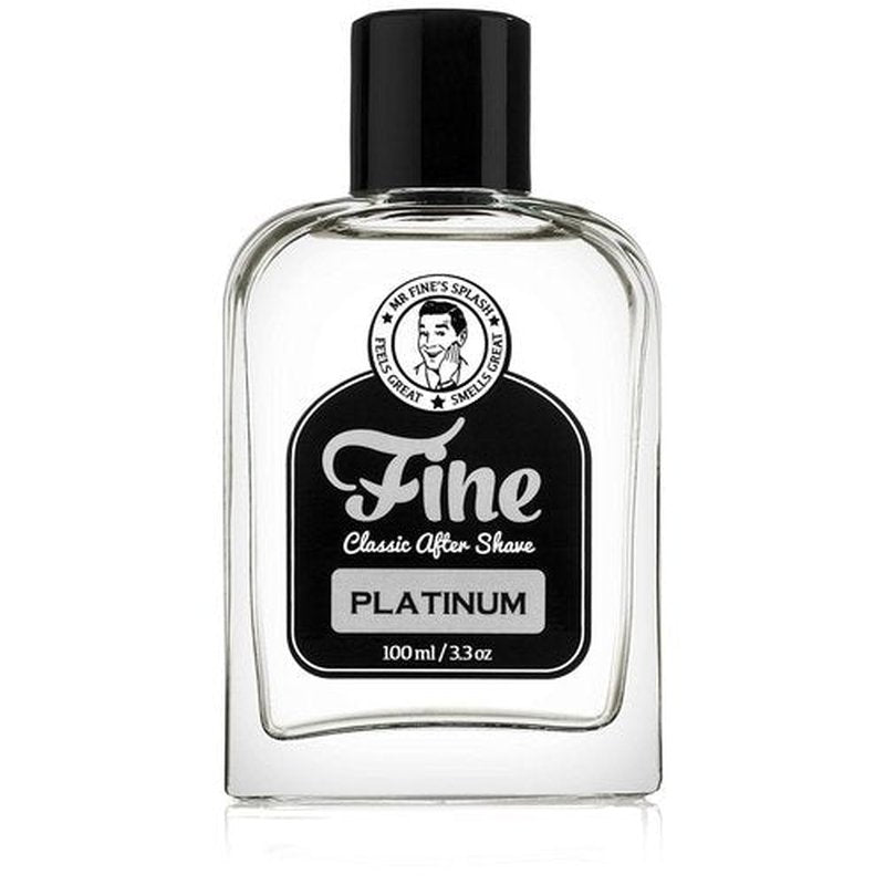 Mr. Fine Men's Aftershave - Platinum Fragrance, Soothing Post-Shave Balm for All Skin Types, 100ml