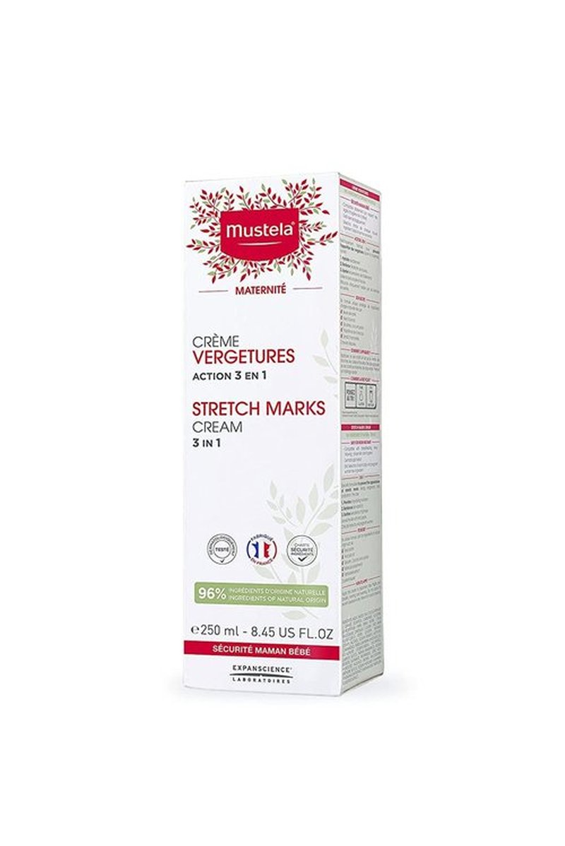 Mustela Maternity Stretch Marks Cream - Natural Moisturizer with Avocado, Maracuja & Shea Butter | Lightly Fragranced Options Available