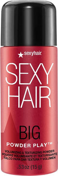 SexyHair Big Powder Play Volumizing Powder - Fragrance-Free Texturizer for Instant Lift, 0.53 Oz