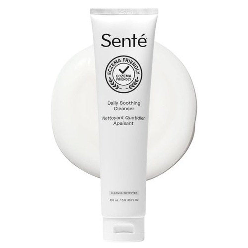 Sente Daily Soothing Facial Cleanser For Dry and Sensitive Skin | Gently Removes Oil, Impurities and Makeup | with Vitamin E | 5.5 Fl Oz