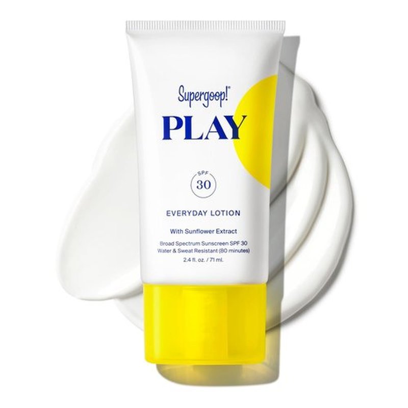Supergoop! PLAY Everyday SPF 30 Lotion - Water & Sweat Resistant Sunscreen for Body & Face - 2.4 oz