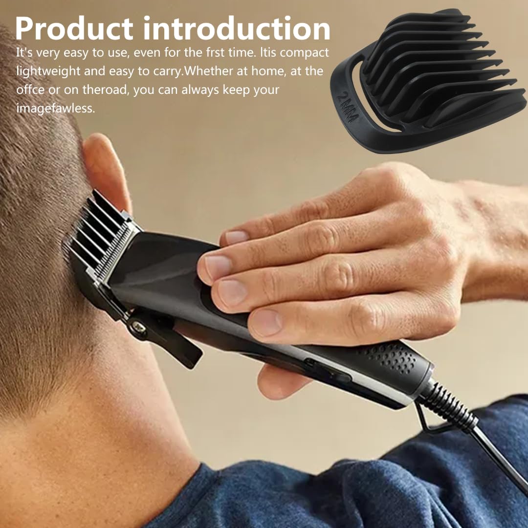 Latest Version Trimmer Replacement 1mm+2mm Beard Stubble Hair Guide Guard Comb for P-hilips N-orelco Multigroom MG3750 MG3760 MG5750 MG5760 MG7750 MG7770 MG7790 MG7791