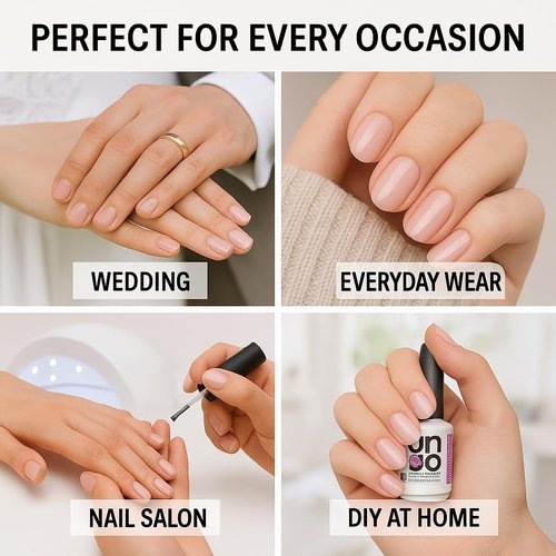 Generic UNO Proffisional Super Shine Top Coat No Wipe Top Gel Soak Off UV LED Shine Finish Long Lasting Nail Salon Manicure, Clear