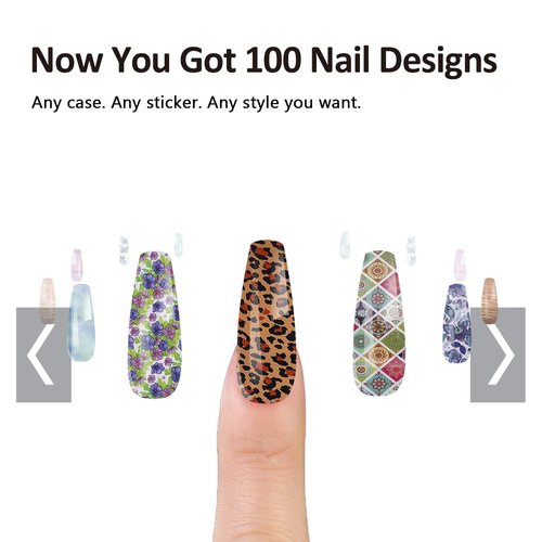 BURANO Nail Foil Glue Gel, 15ML 2 Bottles with 100PCS Foil Sticker Nails Foils Adhesive and Rubber Nail Push Pen for Designer Transfer Gel Polish