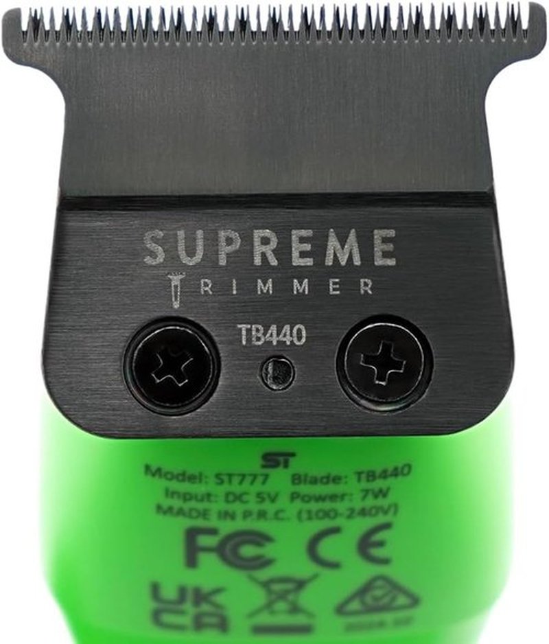 Supreme Trimmer T-Blade TB440 | 0 Gap Adjustable DLC Coated Stainless Steel Replacement Blade