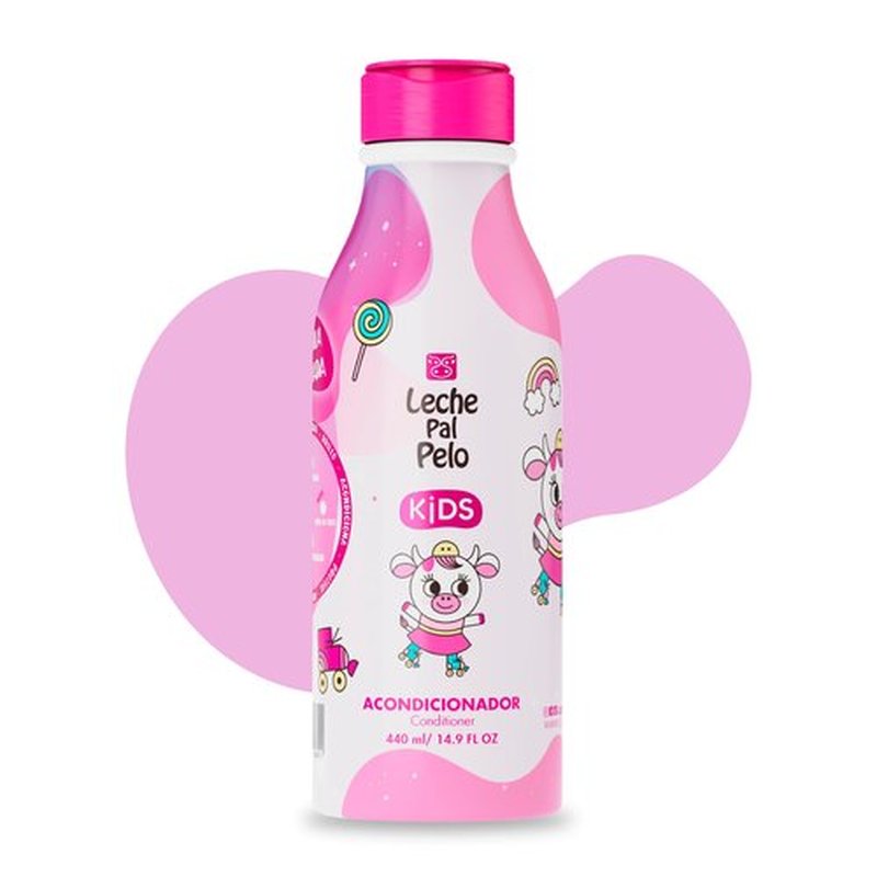 Leche Pal Pelo Kids - Conditioner - Hair Conditioner with Coconut Oil, Jojoba Oil and Vitamin E - Easy Detangling and Gentle Care for Girls - 14.9 oz