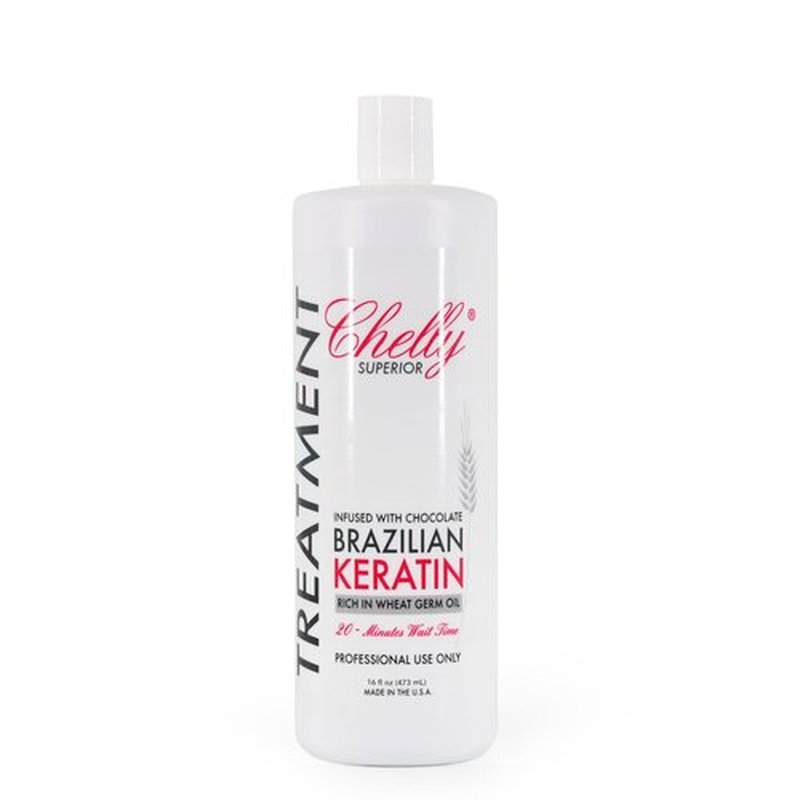 Chelly Superior Brazilian Keratin Treatment Straightening & Smoothing System Hair Straightening Therapy 100% Straight Hair (16.0 fl oz)