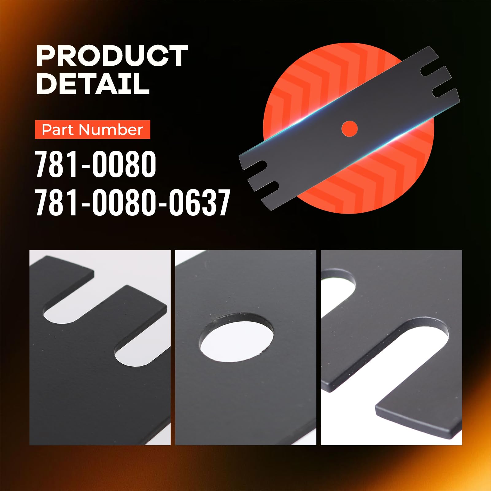 ANATIA 2-Pack 9-Inch Edger Blade Replacement Compatible with MTD Yard Machines Troy Bilt Edgers, Replaces Part# 781-0080 781-0080-0637 753-06561 981-0080 250-586-013, Size 9" x 2.5"