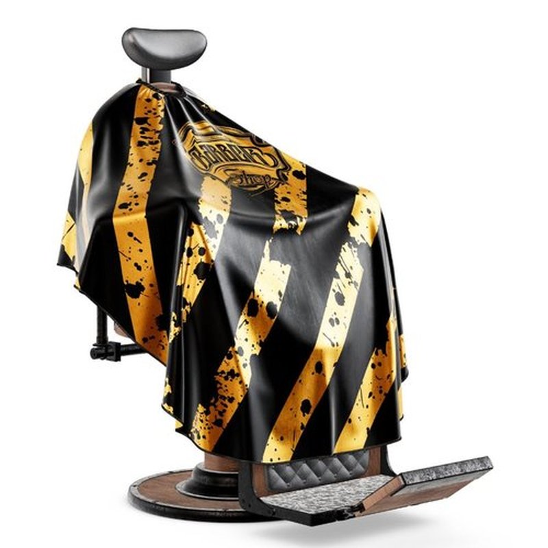 Professional Barber Cape - Hair Cutting Cape with Adjustable Neck Closure, Salon Quality Styling Cape for Hairdressers and Barbers - Barber Shop