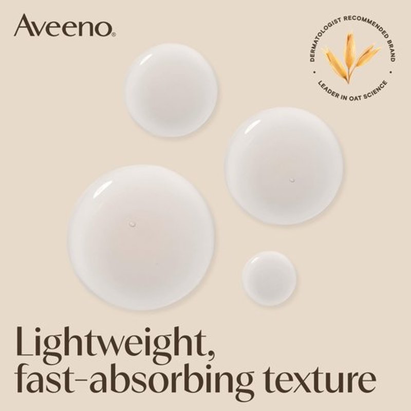 Aveeno Skin-Care Bundle for Sensitive Skin, Calm + Restore Triple Oat Hydrating Facial Serum, 1 fl. oz, & Travel Size Daily Moisturizing Cream + Prebiotic Oat, 0.5 oz, Fragrance Free, Two Items