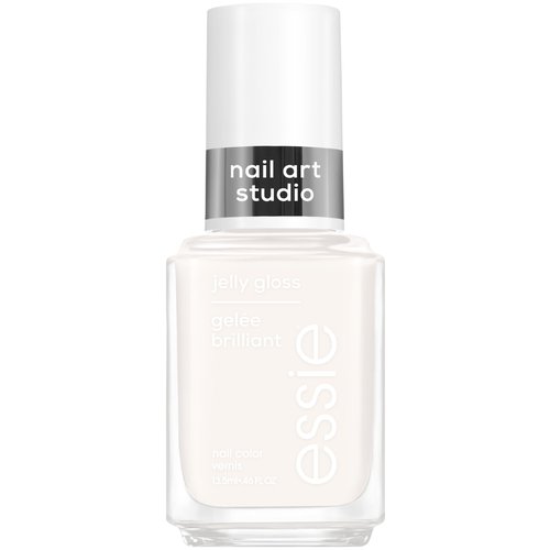 essie Nail Art Studio Jelly Gloss Polish, Vegan, Sheer White Nail Polish, Arctic Jelly, 0.46 Fl Oz