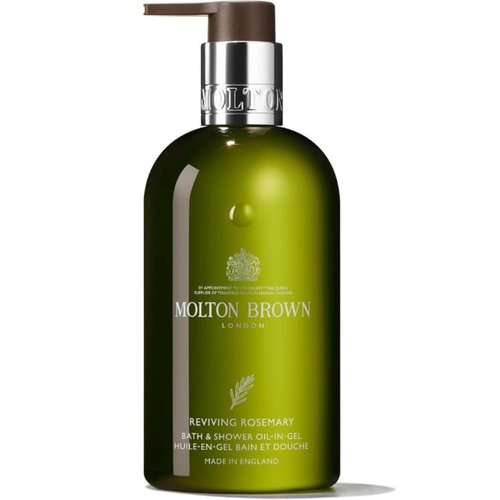 Molton Brown Reviving Rosemary Bath & Shower Oil-In-Gel | 10 Fl. Oz. for Invigorating Cleanse