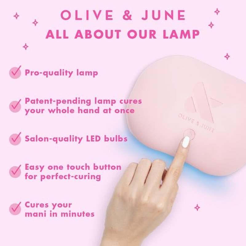Olive & June Gel Polish Base Coat | UV LED Nail Lamp Needed | Long Lasting Formula | Up to 21 Days of Wear | No Damage Removal | Salon-Quality Manicure Pedicure at Home |Vegan HEMA-Free Cruelty-Free