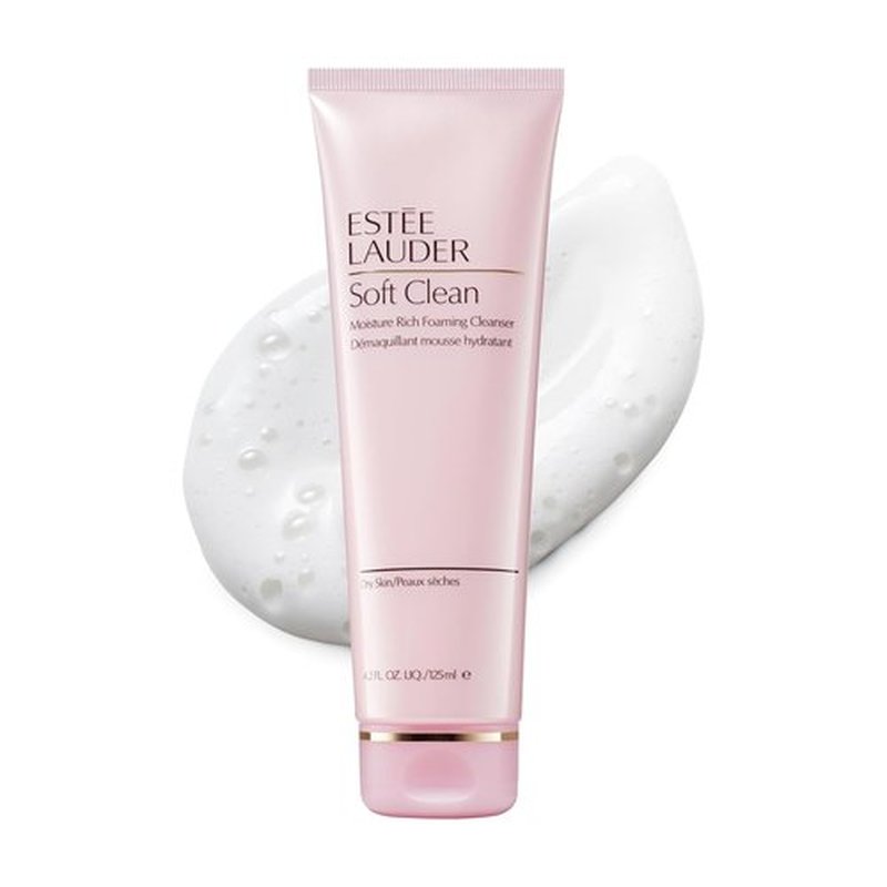 Estée Lauder Soft Clean Foaming Face Wash - Moisture-Rich Cleanser, 4.2 Ounce