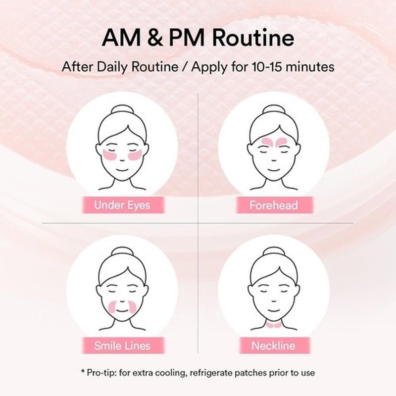 Abib PDRN Retinal Eye Patches for Rejuvenating & Puffy Eyes with Glow Jelly, Niacinamide, 60 Count, Korean Skin Care