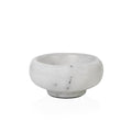 Fox Run Natural White Marble Pinch Bowl, Small 1 oz Spice & Sauce Bowl