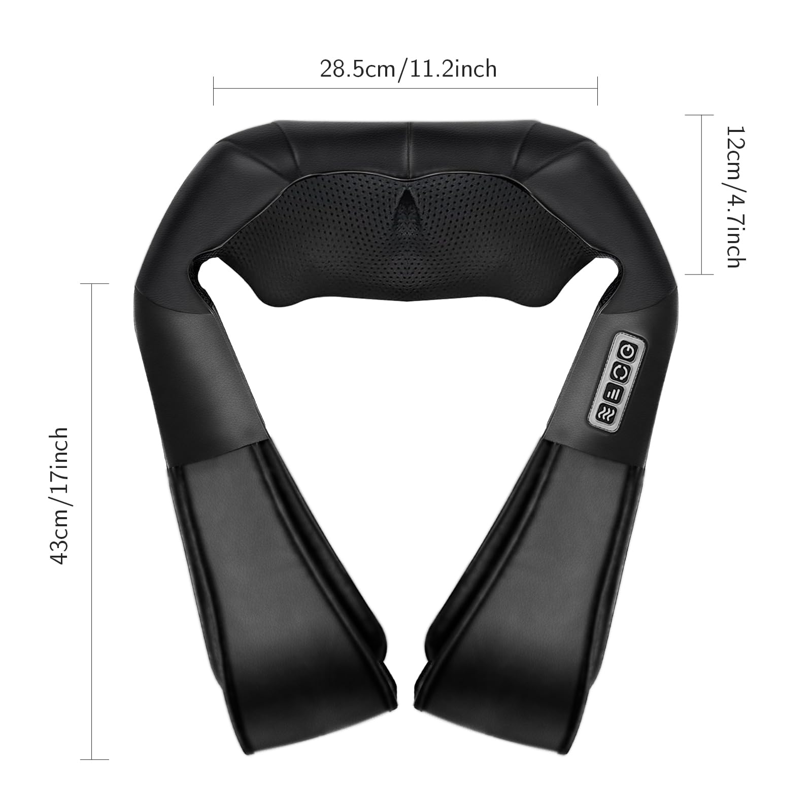 LAJCAEN Shiatsu Back and Neck Massager with Heat, Back Massager for Pain Relief deep Tissue Electric 3D Kneading Massage Pillow for Shoulder Leg Body Muscle, Best Gifts for Women Men