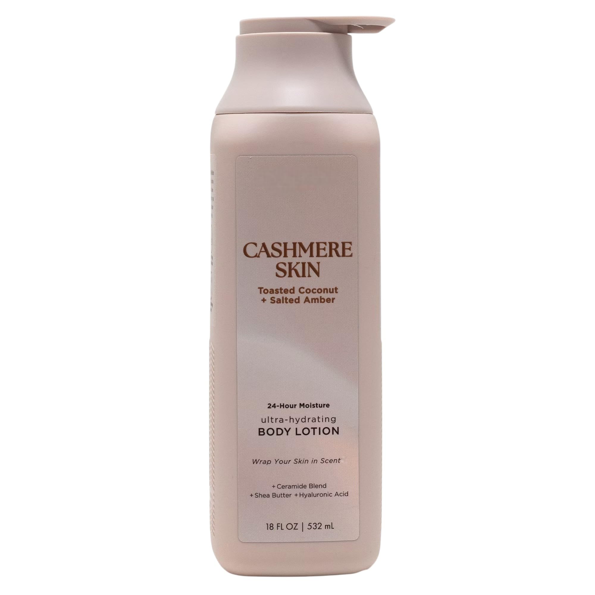 Shea Butter Moisturizing Body Lotion, Cashmere Scent Hydrating Skin Lotion for All Skin Types, 18 fl oz (Pack of 1)