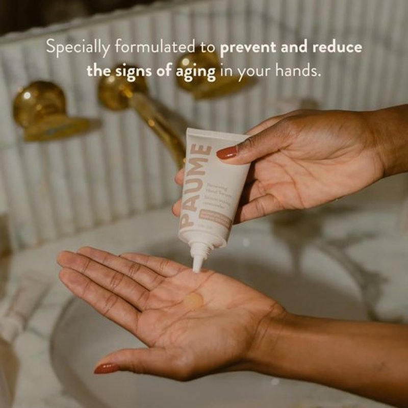 PAUME Renewing Hand Serum - Hydrate Dry, Aging Skin with Hyaluronic Acid & Vitamin C | 2 oz
