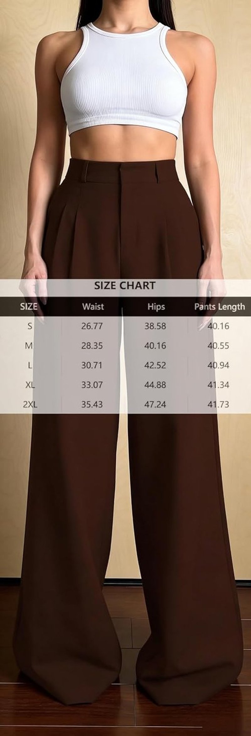 Skiennix Women's Wide Leg Pants - Wrinkle-Free Cotton Linen Capri with Pockets | Plus Size Options Available
