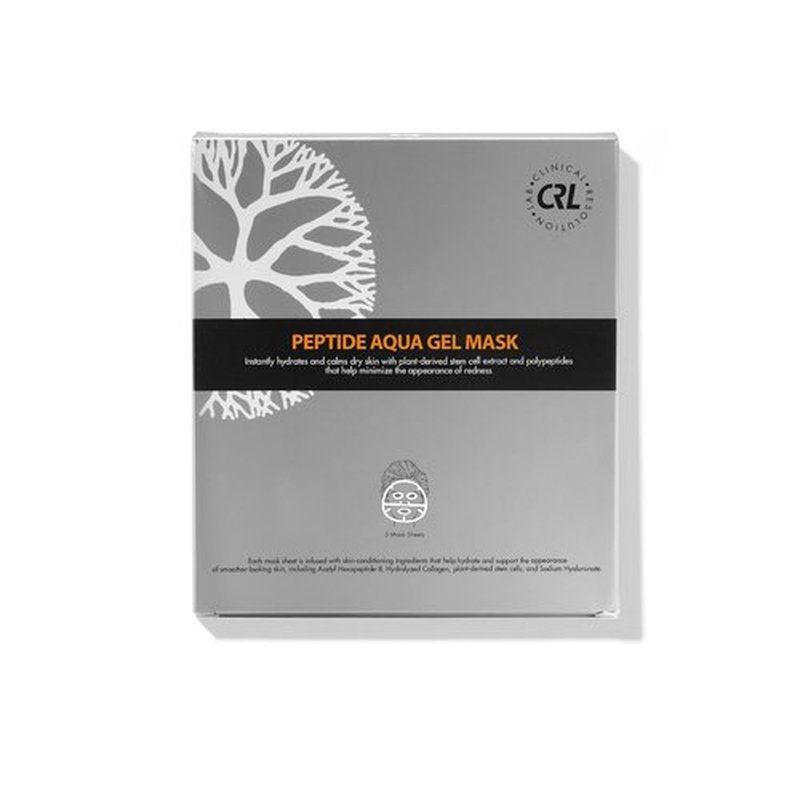 Clinical Resolution CRL Peptide Aqua Gel Mask - 5 Pack for Instant Hydration & Soothing Relief