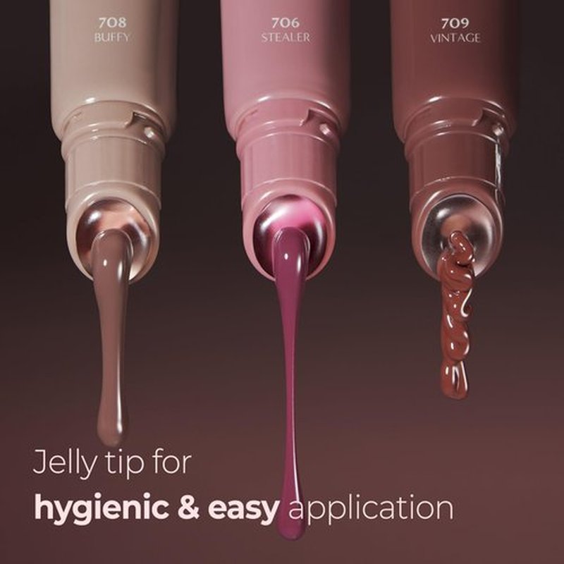 Laka Fruity Lip Glotioner, 10ml/0.33 fl.oz, Lip Gloss with High Shine Vivid Colors, Jelly tip for Hygienic & Easy Application, K-Beauty (#700 Glowy)