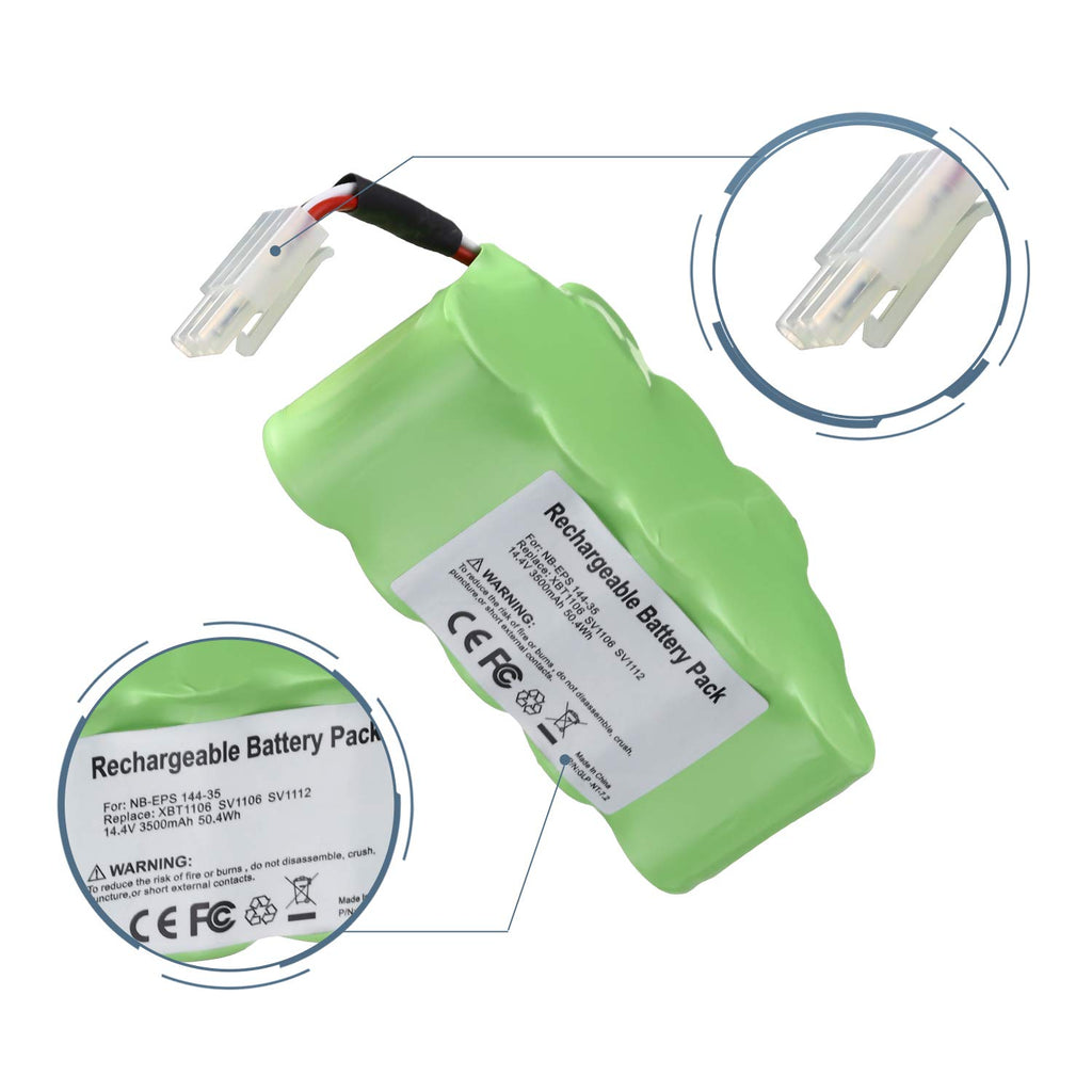 Dutyone 14.4V 3500mAh Replacement for Shark Vacuum Battery, Compatible with Shark Battery XBT1106 SV1106 SV1112 Freestyle Navigator Cordless Stick Vacuum XB1100 SV1100 SV1107 Ni-MH