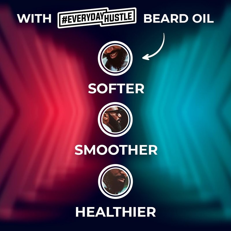 Adam Ali Beard Oil for Black Men - Lightweight Hydrating Serum for Soft Facial Hair | Jasmine Scent, 60ml