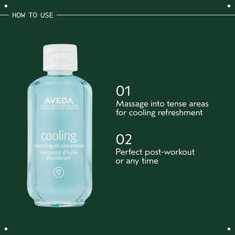 Aveda Cooling Balancing Oil Concentrate - Relieve Sore Muscles with Organic Peppermint & Blue Chamomile