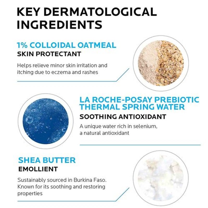 La Roche-Posay Lipikar Eczema Cream - Soothing Relief Lotion for Sensitive Skin | Moisturizer with Colloidal Oatmeal