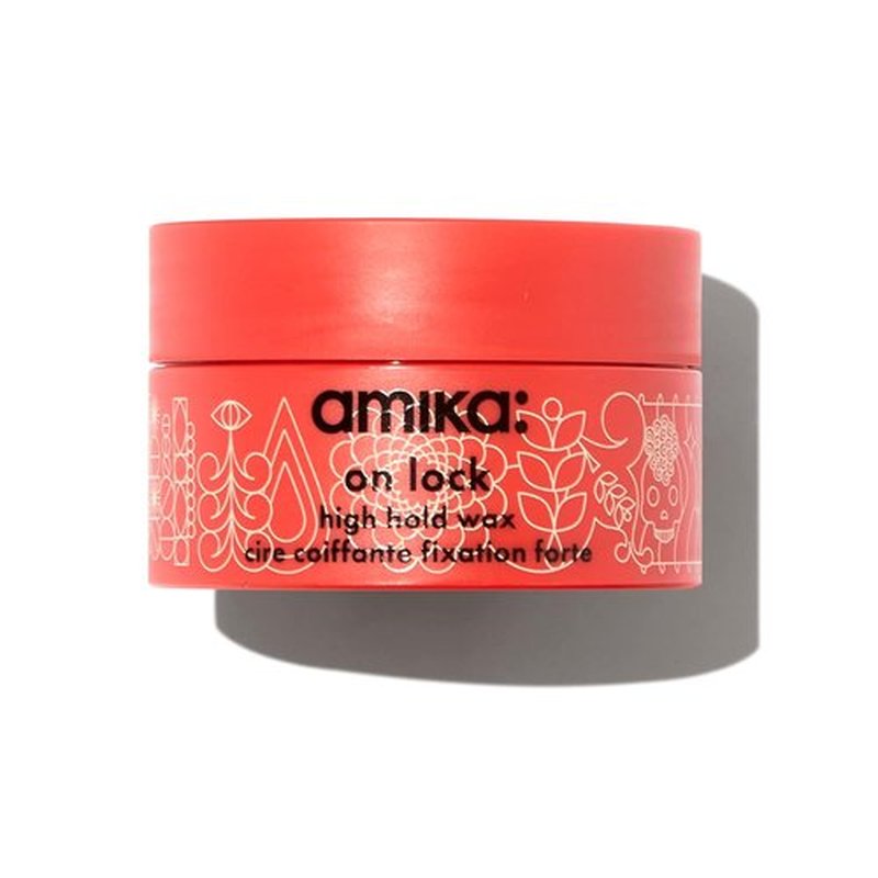 Amika On Lock High Hold Hair Wax - Strong Hold & Shine for All Hair Types | 3.4 oz