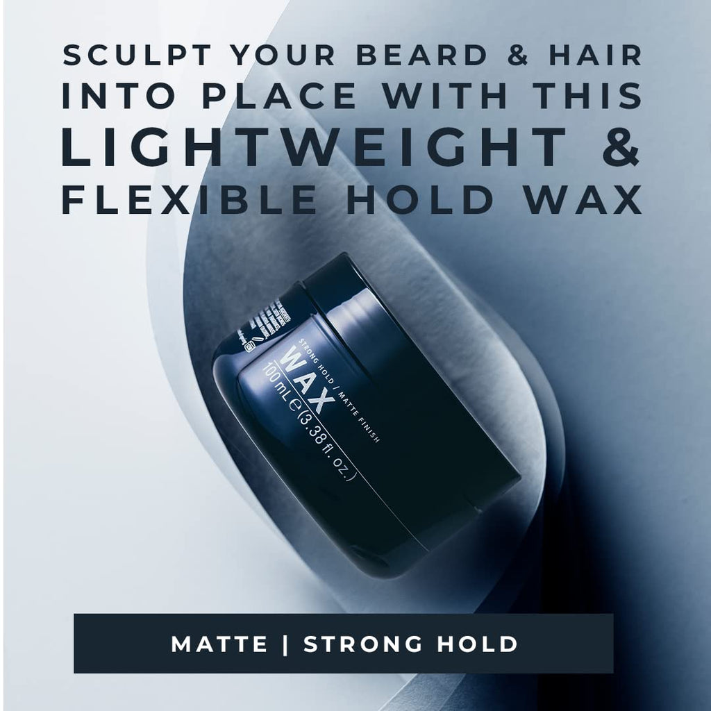 Selvedge Grooming Sculpting Hair Wax for Men, Beard & Hair, Strong Hold, Matte Finish, Made in Italy, 3.38 fl oz