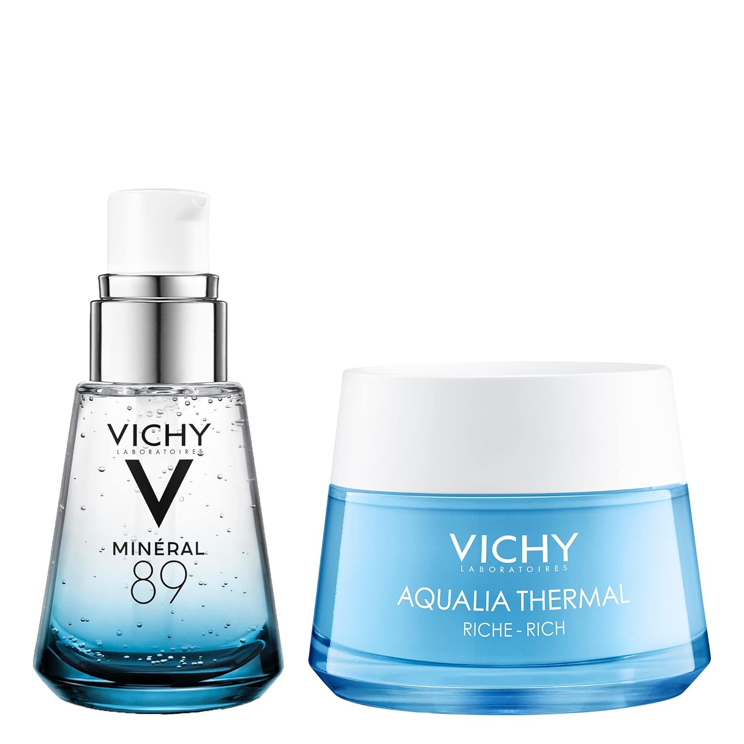 Vichy Aqualia Thermal Facial Moisturizer - Hydrating Cream with Natural Origin Hyaluronic Acid for Dry, Sensitive Skin