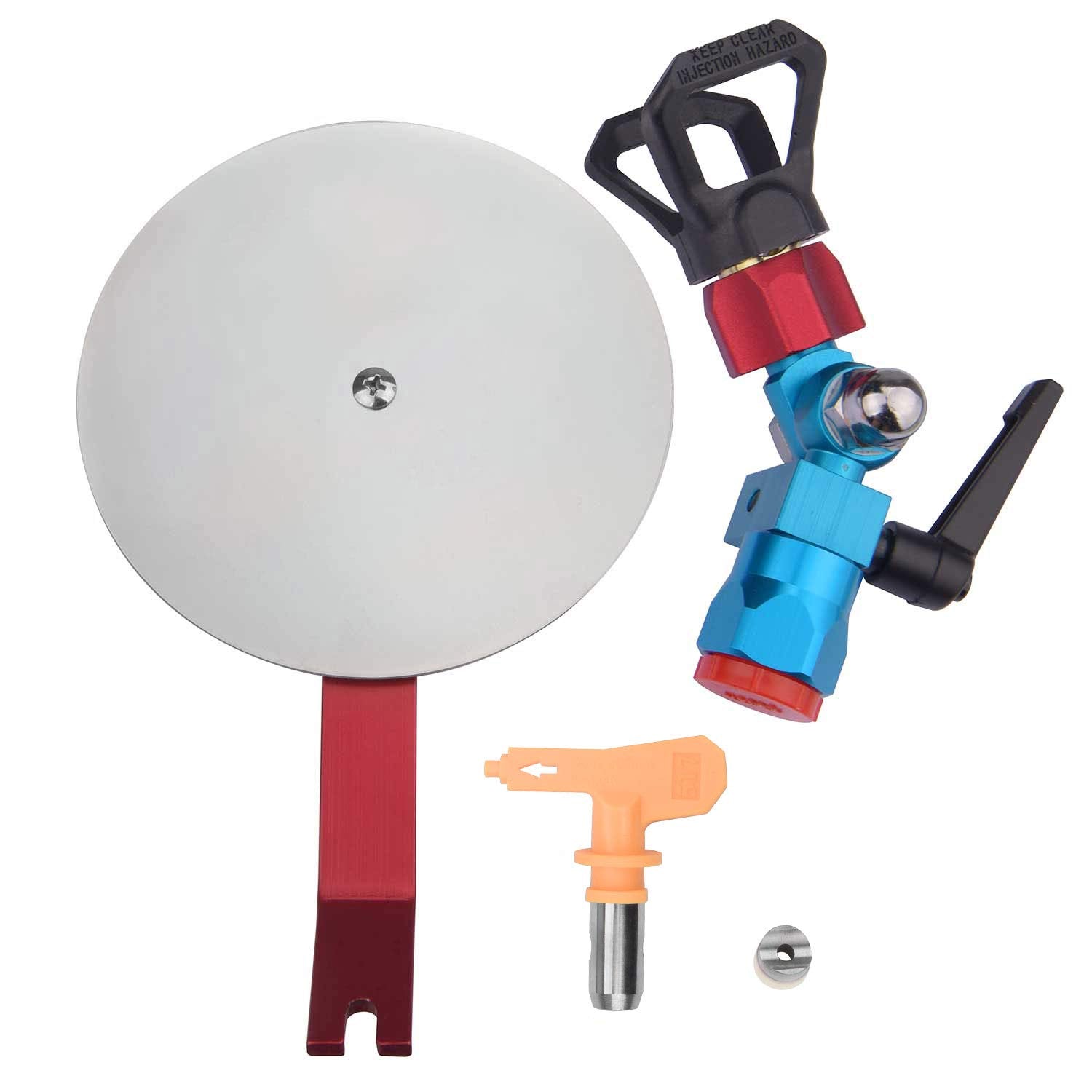 DUSICHIN Airless Paint Sprayer Edger Shield Accessories Extension, Airless Paint Nozzle 517 Tip 10 Inch Extension Pole for Graco Titan Airless Paint Sprayer Aftermarket DUS8325
