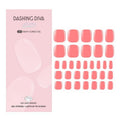 Dashing Diva Glaze Pedicure Nail Strip Set - Grapefruit Gone Wild - Long Lasting, Chip Resistant, Semi-Cured Gel Nail Strips - Summer Gel Set - 4-Piece Pedicure Kit with 32 Strips