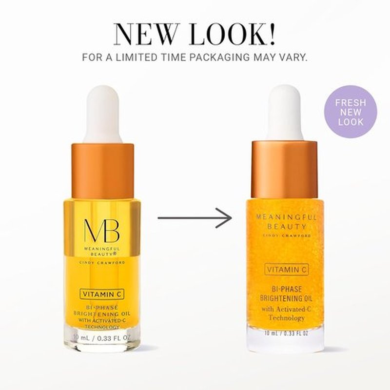 Meaningful Beauty Vitamin C Bi-Phase Brightening Oil - Activated C Technology for Radiant Skin