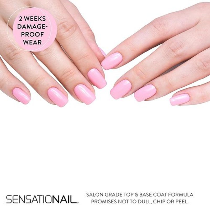 Sensationail Gel Color Nail Polish, Un-Teal The End, Blue, No Dry Time, Quick Cure, Glossy Finish, Up To 2 Weeks, Salon Quality At Home Nails, Use With LED/UV Lamp, Includes Manicure Stick, 0.25 Fl Oz